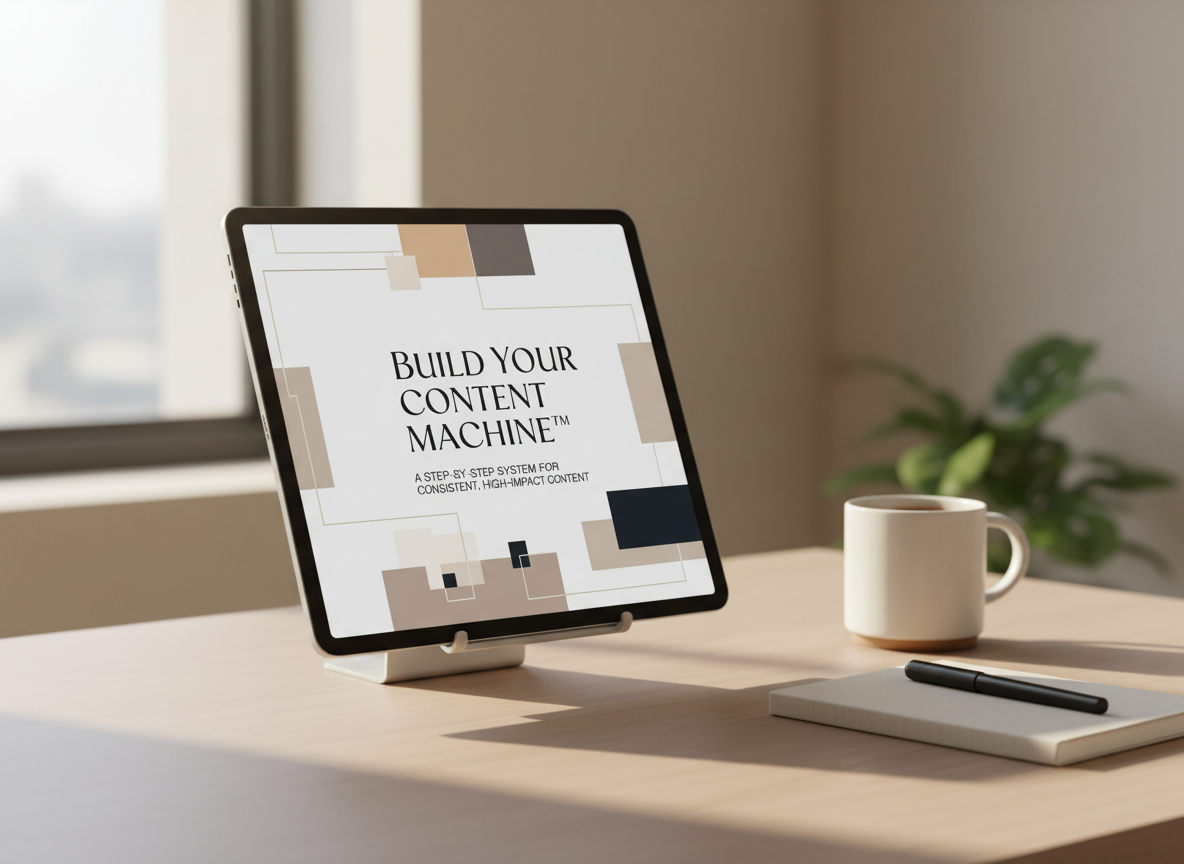 Build Your Content Machine™ – A Step-by-Step System for Consistent, High-Impact Content
