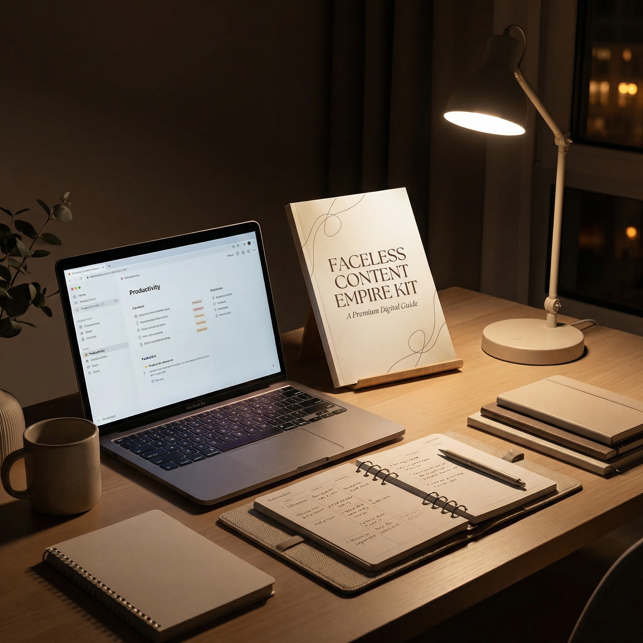 Faceless Content Empire Kit™  Build a Profitable Online Brand Without Showing Your Face | Digital Product System + Scripts + Templates
