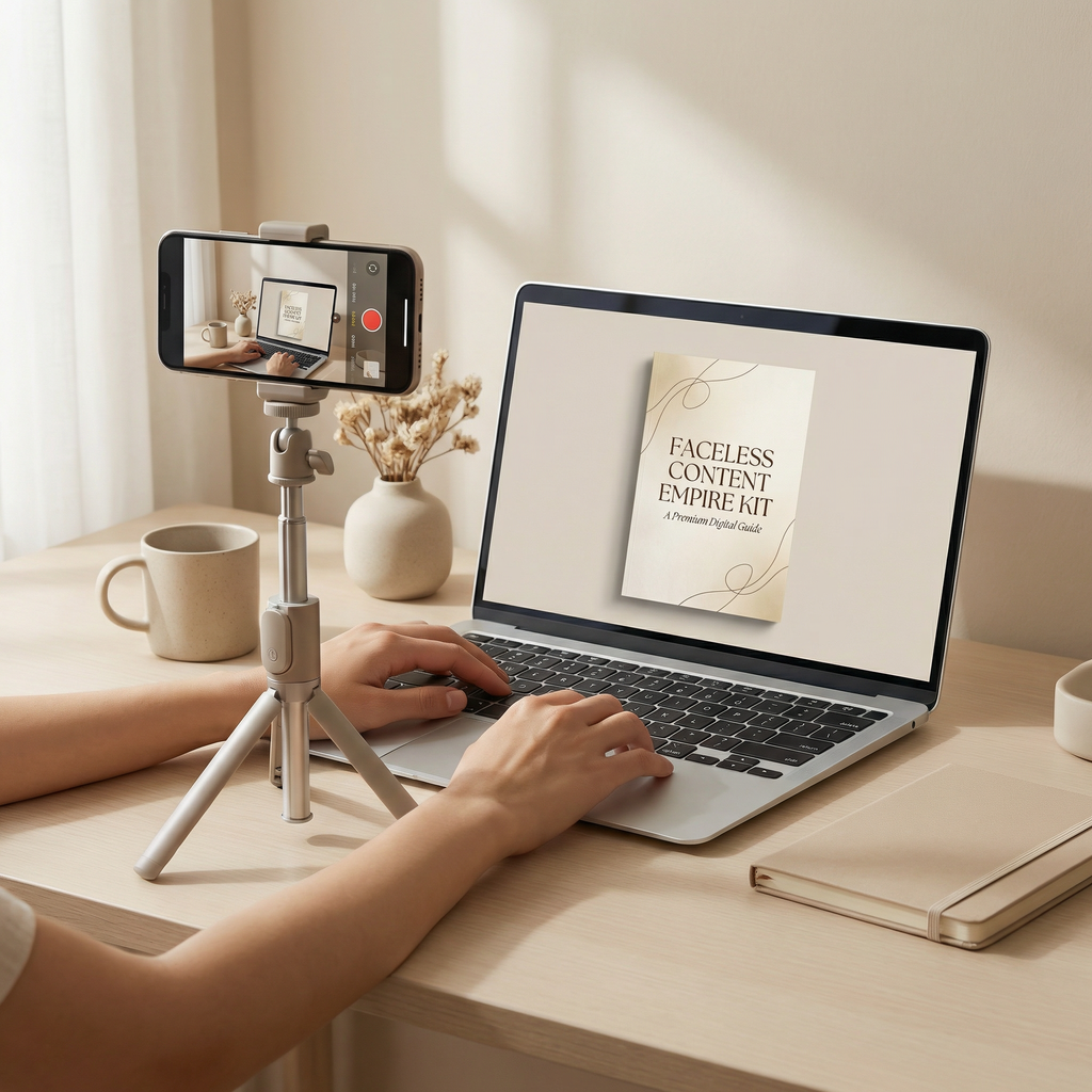 Faceless Content Empire Kit™  Build a Profitable Online Brand Without Showing Your Face | Digital Product System + Scripts + Templates